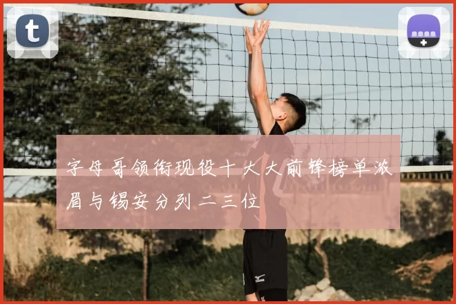 字母哥领衔现役十大大前锋榜单浓眉与锡安分列二三位