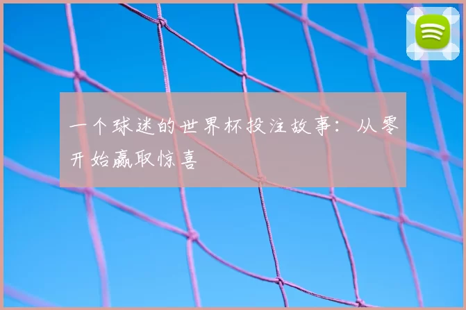 一个球迷的世界杯投注故事：从零开始赢取惊喜